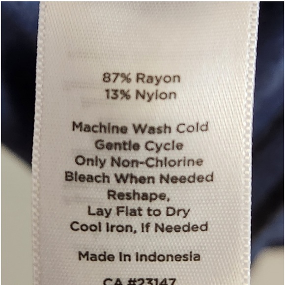 TALBOTS STRIPED COWL NECK TUNIC - Picture 8 of 10